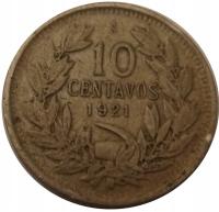 [D00023] Chile 10 centavos 1921