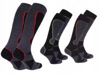 3 pary termo grube ciepłe męskie podkolanówki narciarskie trekkingowe