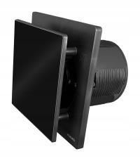 Wentylator łazienkowy timer szkło NORTADA HOKURO HOK 120 T czarny