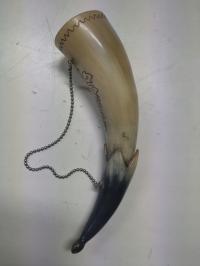 Рог изобилия охотничий рог буйвола для питья / Викинг / винтаж / PRL