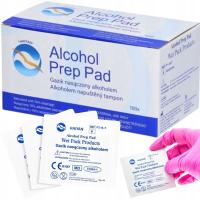 СПИРТОВЫЕ ДЕЗИНФИЦИРУЮЩИЕ ТАМПОНЫ АНТИБАКТЕРИАЛЬНЫЕ ДЛЯ ДЕЗИНФЕКЦИИ 100 ШТ