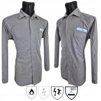 KOSZULA SPAWALNICZA TRUDNOPALNA Z ATESTAMI NIEPALNOŚCI UŻYWANA r. M