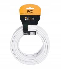 KABEL ANTENOWY KONCENTRYCZNY PRZEWÓD DO ANTENY RG6U 5M LIBOX PCC-05