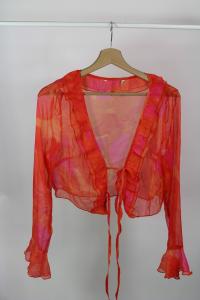 NASZUTKA Z FALBANKĄ CZERWONA ROZM.M 539