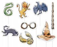 REKWIZYTY DO ZDJĘĆ HARRY POTTER HERMIONA HAGRID URODZINY IMPREZA 8szt