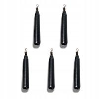 Ciężarek dalekiego zasięgu Ciężarek Drop Shot Czarny z Krętlikiem 12g