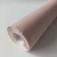 TAPETA RÓŻOWA BEZ PASOWANIA STRUKTURA WORKA PLECIONKI NA FLIZELINIE