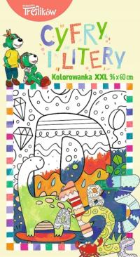 Cyfry i litery Kolorowanka XXL