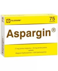 Aspargin 17 mg + 54 mg 75 tabletek układ nerwowy i sercowo-naczyniowy
