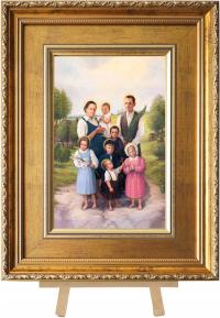 Майк религиозное изображение благословенная семья Ульмов 31,5 x 40,5