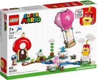 LEGO 71419 Super Mario Peach lot balonem i ogródek