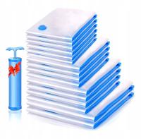 WORKI PRÓŻNIOWE TORBY NA UBRANIA POŚCIEL - 4 ROZMIARY 13 SZTUK + POMPKA