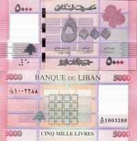 Liban 2014 - 5000 Livres - Pick 91b UNC