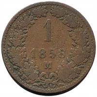 45301. Austria - 1 krajcar - 1858r.