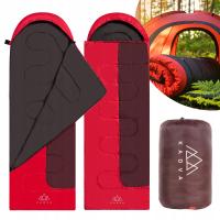 Śpiwór KADVA Dorma R prawy czerwony OS 220X75cm LEKKI POKROWIEC TURYSTYCZNY