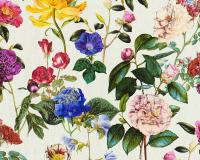 Piękny Ogród- kolorowe KWIATY - Róże i inne- TAPETA- Flizelina -AS Creation