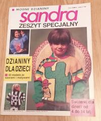 Czasopismo Sandra modne dzianiny sweterki dla dzieci
