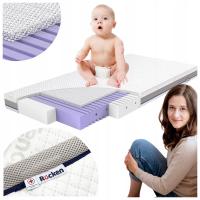 Матрас 120x60 пена HR-35 Rucken для новорожденных дышащий 60x120 см