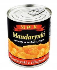 MANDARYNKI SEGMENTY W SYROPIE 312G MK