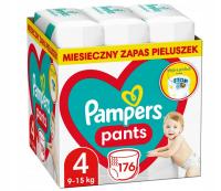 Pampers Pieluchomajtki zapas 4 Maxi 176 szt. MEGA