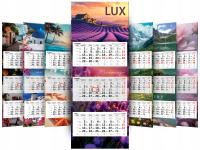 Календарь 2026 настенный трехсторонний люкс пейзаж, цветы премиум выпуклый