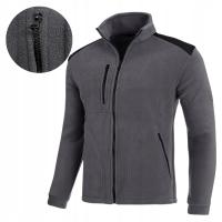 POLAR MĘSKI roboczy bluza męska szara polarowa Ciepła Wygodna Wzmocniona