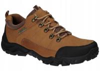 AMERICAN CLUB CY137 SOLIDNE PÓŁBUTY TREKKINGI BUTY SKÓRZANE MĘSKIE BROWN