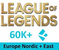league of legends fresh smurf konto EUNE 60k BE Aged bez historii