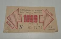 BILET KATOWICE / OGÓLNOPOLSKI 1000zł (F8)