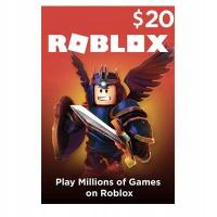 1700 RS Robux Roblox 20 $ код подарочная карта