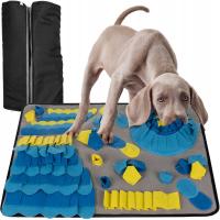 Обонятельный коврик для собак, кошек, обучающая игрушка для различных лакомств, большой 50x70