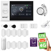 Alarm bezprzewodowy WiFi + GSM 4G LTE z aplikacją TUYA , HUXGO HXA007 4G