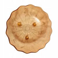 Чаша из Розалина в стиле ар-деко на ножках с оптическим рисунком.