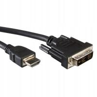 Rotronic DVI (18+1)/HDMI 5m DVI-D Czarny