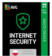 AVG Internet Security MultiDevice 5 urządzeń 1rok