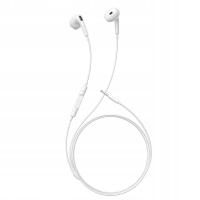 Słuchawki Baseus Encok HZ19 z mini jack przewodowe douszne - białe