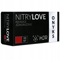 Нитриловые перчатки черные перчатки 100 шт. оникс черный S нитрил HJR