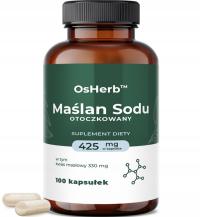 MAŚLAN SODU 425mg KWAS MASŁOWY JELITA WOLNO UWALNIANE TRAWIENIE 100 KAPS.