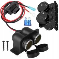 Gniazdo zapalniczki Sparky hermetyczne podwójne 15A 60 cm