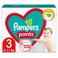 PAMPERS Pants pieluchomajtki MegaPack rozmiwar 3 128 szt