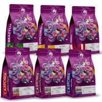 Кофе в зернах-свежеобжаренный набор для дегустации 6X200G-BLUE ORCA GRATIS