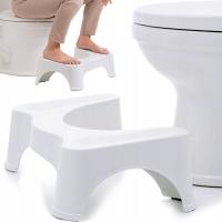 Табурет для туалета, табурет для ванной комнаты, Белая ступенька для туалета