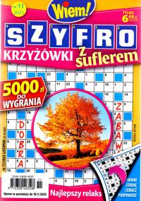 Szyfrokrzyżówki z Suflerem. Wiem! Nr 11/2025.