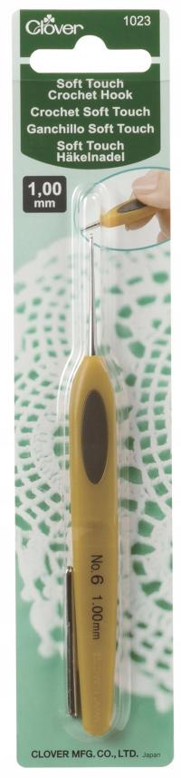 Szydełko ergonomiczne z rączką Clover 1 mm