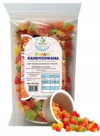 Papaja Kostka Suszona Kandyzowana MIX 500g