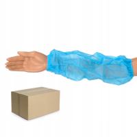 Zarękawki włókninowe jednorazowe niebieskie flizelina 30g 100szt x 10op