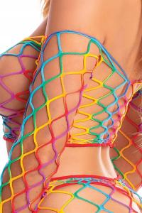Женское Нижнее Белье, Цветной Комплект, Радужная Пляжная Юбка, Топ