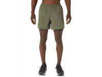 Asics ROAD 2-N-1 5IN Short | GREEN/BLACK