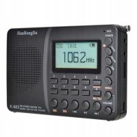 -tachiuwa Portable Bluetooth Digital Radio AM FM SW Full Band Support TF