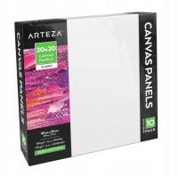 10 szt. PŁÓTNA MALARSKIE PODOBRAZIE PANELE PŁÓCIENNE ARTEZA 20 X 20 cm